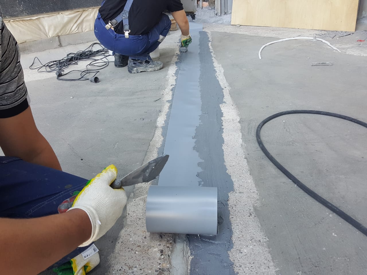 Герметизация бетонных швов